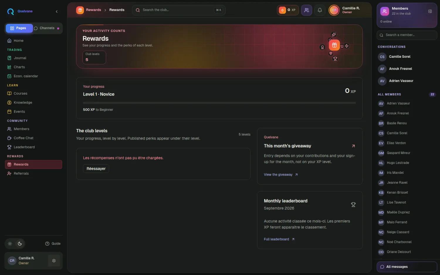 Rewards — Ce qu’on gagne en restant